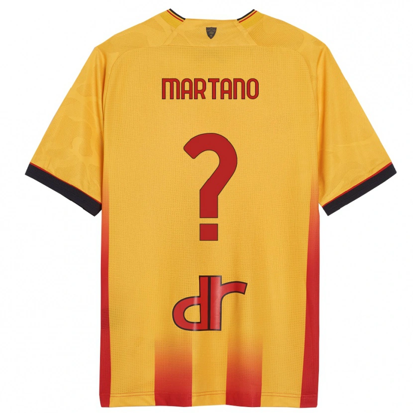 Danxen Barn Diego Martano #0 Gul Orange Hemmatröja Matchtröjor 2025/26 Tröjor T-Tröja