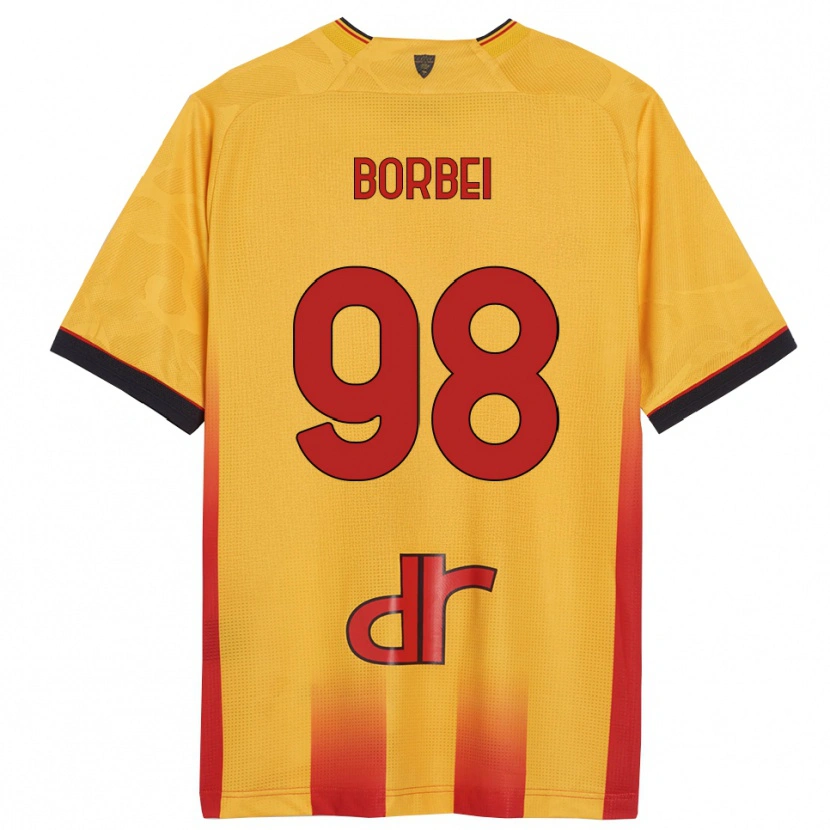 Danxen Barn Alexandru Borbei #98 Gul Orange Hemmatröja Matchtröjor 2025/26 Tröjor T-Tröja