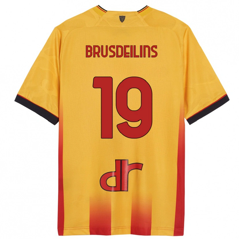 Danxen Barn Bilal Brusdeilins #19 Gul Orange Hemmatröja Matchtröjor 2025/26 Tröjor T-Tröja