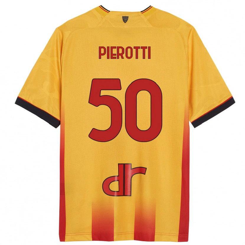 Danxen Barn Santiago Pierotti #50 Gul Orange Hemmatröja Matchtröjor 2025/26 Tröjor T-Tröja