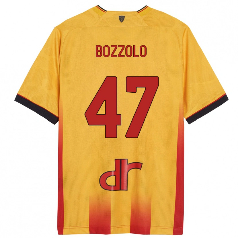 Danxen Barn Alessandro Bozzolo #47 Gul Orange Hemmatröja Matchtröjor 2025/26 Tröjor T-Tröja