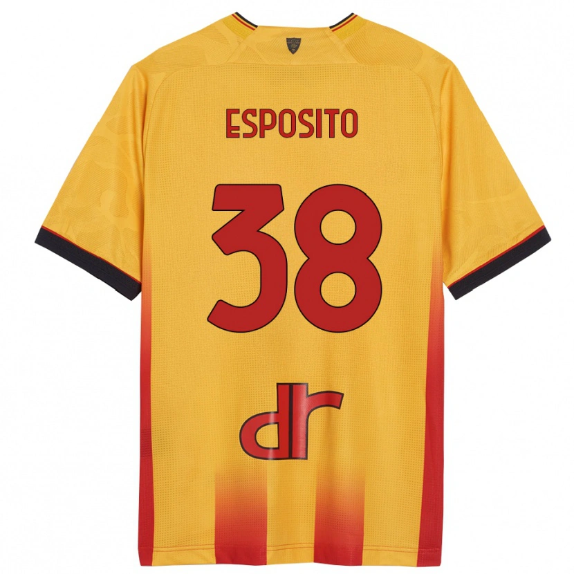 Danxen Barn Pasquale Esposito #38 Gul Orange Hemmatröja Matchtröjor 2025/26 Tröjor T-Tröja