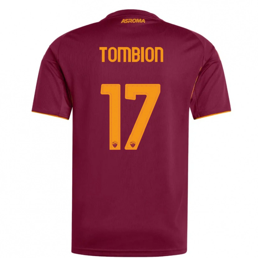 Danxen Barn Gianmarco Tombion #17 Vinröd Orange Hemmatröja Matchtröjor 2025/26 Tröjor T-Tröja