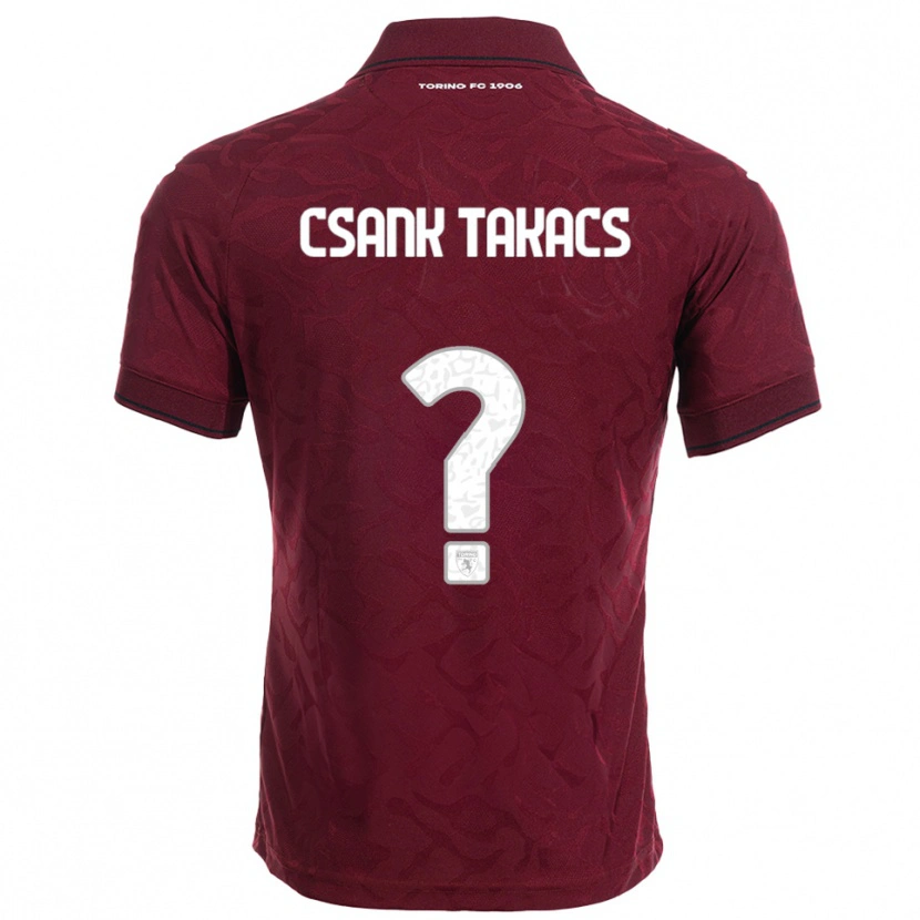 Danxen Barn Kristóf Csánk-Takács #0 Vinröd Vit Hemmatröja Matchtröjor 2025/26 Tröjor T-Tröja