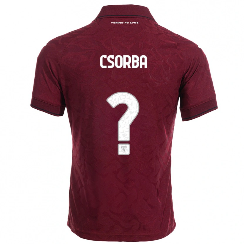 Danxen Barn Noel Csorba #0 Vinröd Vit Hemmatröja Matchtröjor 2025/26 Tröjor T-Tröja