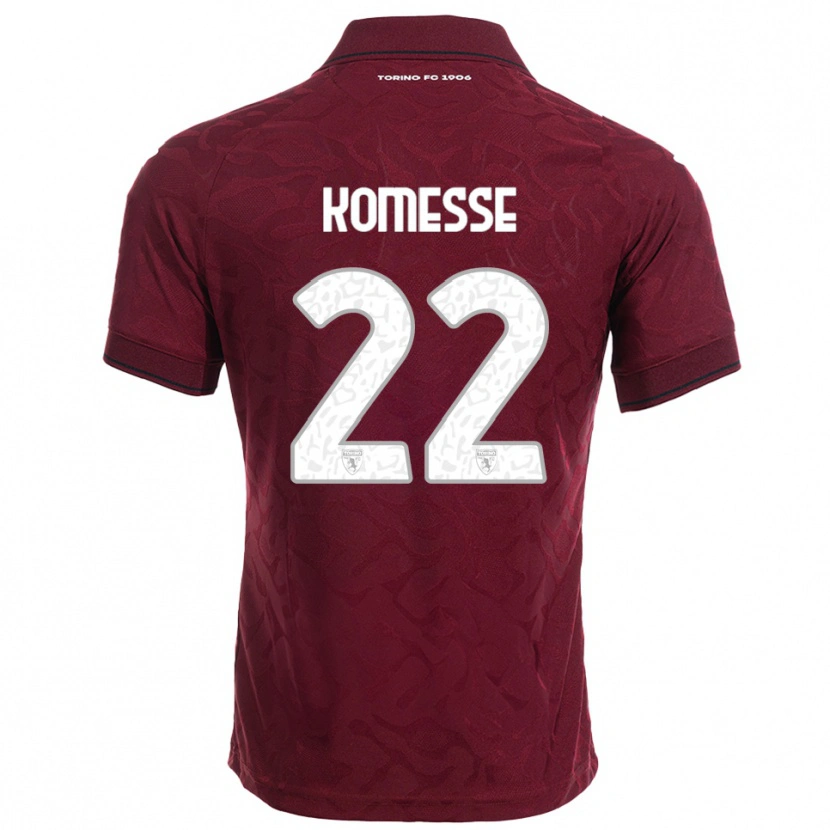 Danxen Barn Josias Sabone #22 Vinröd Vit Hemmatröja Matchtröjor 2025/26 Tröjor T-Tröja