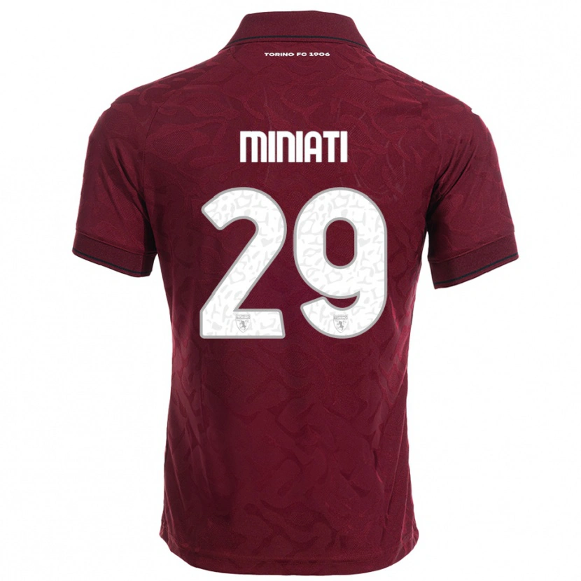 Danxen Barn Elisa Miniati #29 Vinröd Vit Hemmatröja Matchtröjor 2025/26 Tröjor T-Tröja