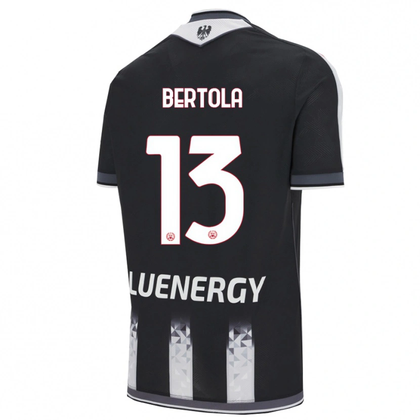 Danxen Barn Nicolò Bertola #13 Svart Vit Hemmatröja Matchtröjor 2025/26 Tröjor T-Tröja