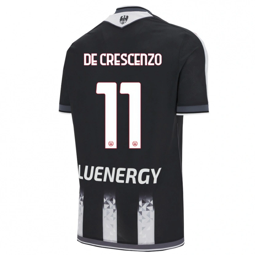 Danxen Barn Marco De Crescenzo #11 Svart Vit Hemmatröja Matchtröjor 2025/26 Tröjor T-Tröja