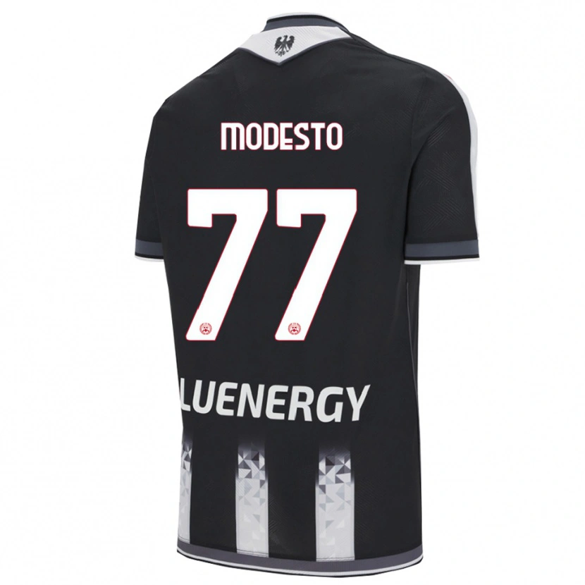 Danxen Barn Rui Modesto #77 Svart Vit Hemmatröja Matchtröjor 2025/26 Tröjor T-Tröja