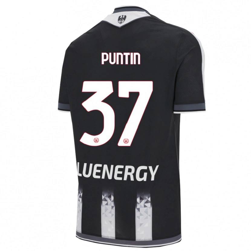 Danxen Barn Eric Puntin #37 Svart Vit Hemmatröja Matchtröjor 2025/26 Tröjor T-Tröja