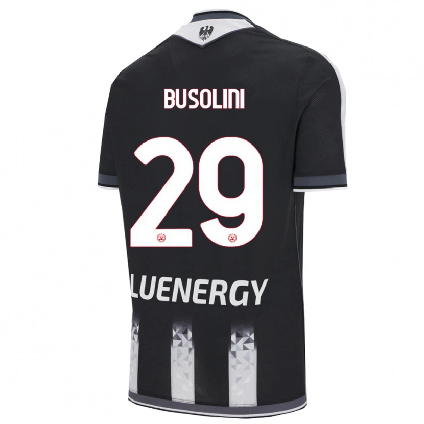 Danxen Barn Alessandro Busolini #29 Svart Vit Hemmatröja Matchtröjor 2025/26 Tröjor T-Tröja