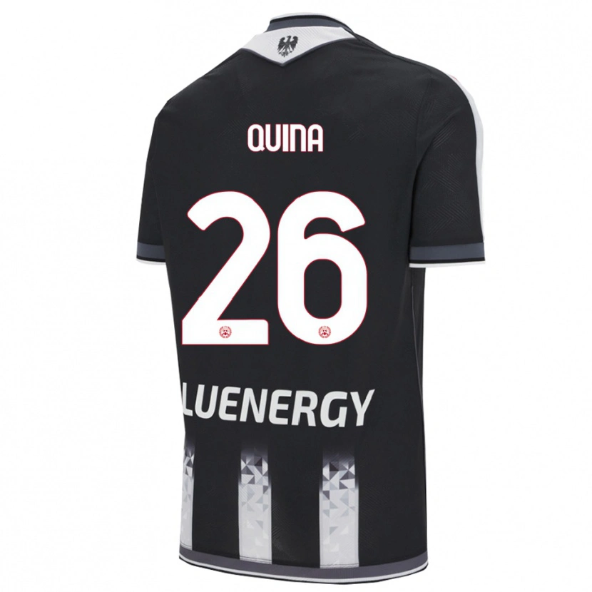 Danxen Barn Domingos Quina #26 Svart Vit Hemmatröja Matchtröjor 2025/26 Tröjor T-Tröja