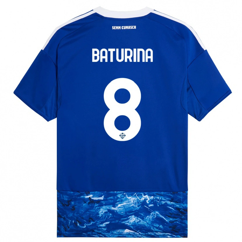 Danxen Barn Martin Baturina #8 Blå Vit Hemmatröja Matchtröjor 2025/26 Tröjor T-Tröja