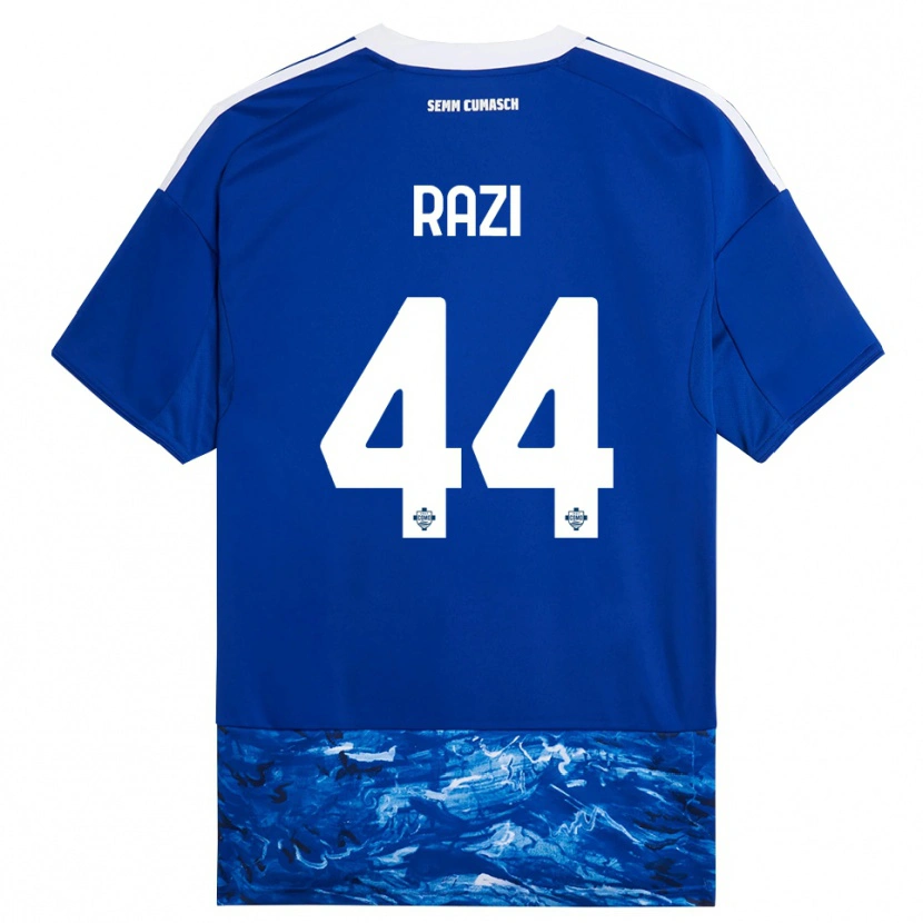 Danxen Barn Naj Razi #44 Blå Vit Hemmatröja Matchtröjor 2025/26 Tröjor T-Tröja