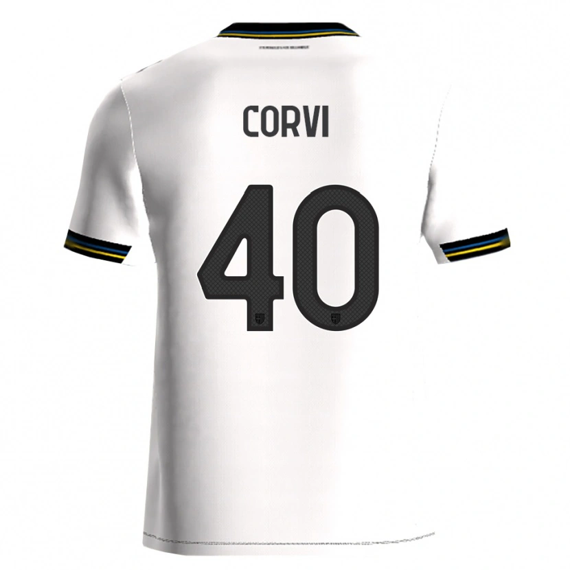 Danxen Barn Edoardo Corvi #40 Vit Svart Hemmatröja Matchtröjor 2025/26 Tröjor T-Tröja