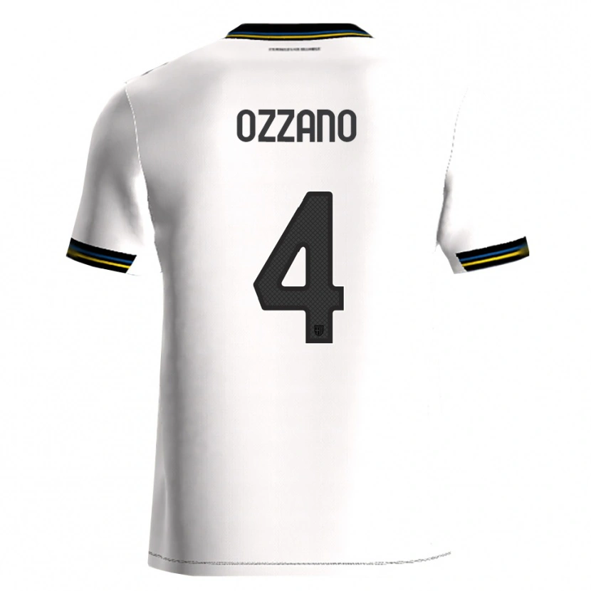 Danxen Barn Roberto Ozzano #4 Vit Svart Hemmatröja Matchtröjor 2025/26 Tröjor T-Tröja