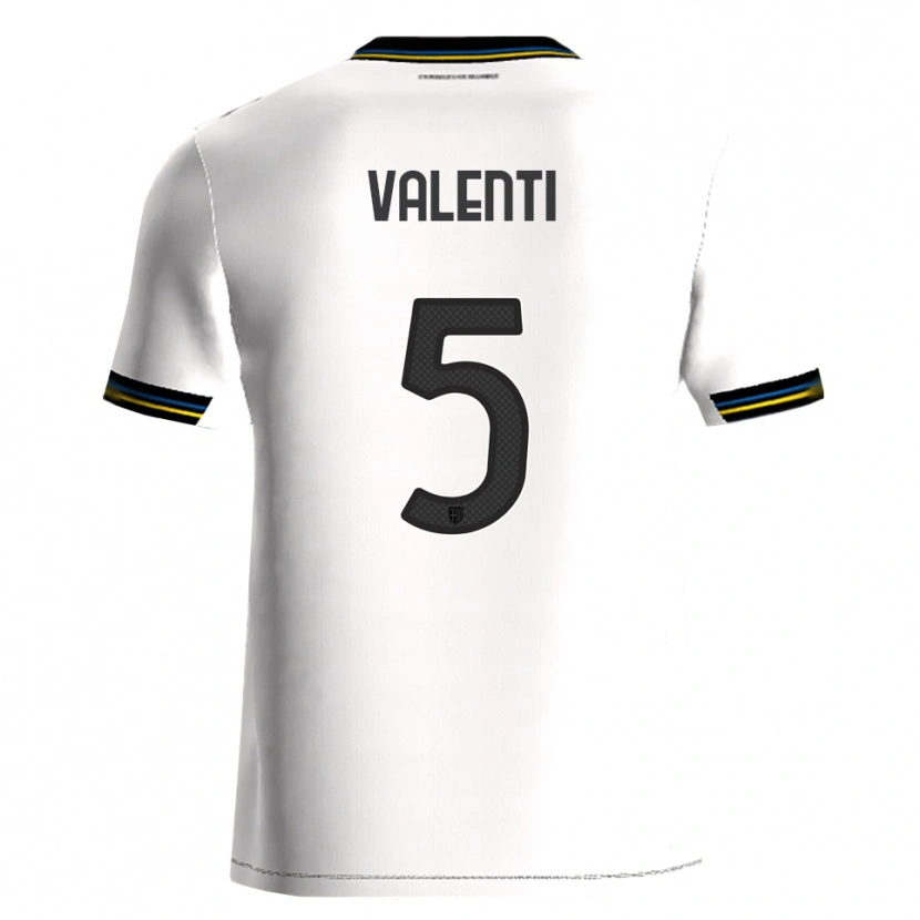 Danxen Barn Lautaro Valenti #5 Vit Svart Hemmatröja Matchtröjor 2025/26 Tröjor T-Tröja