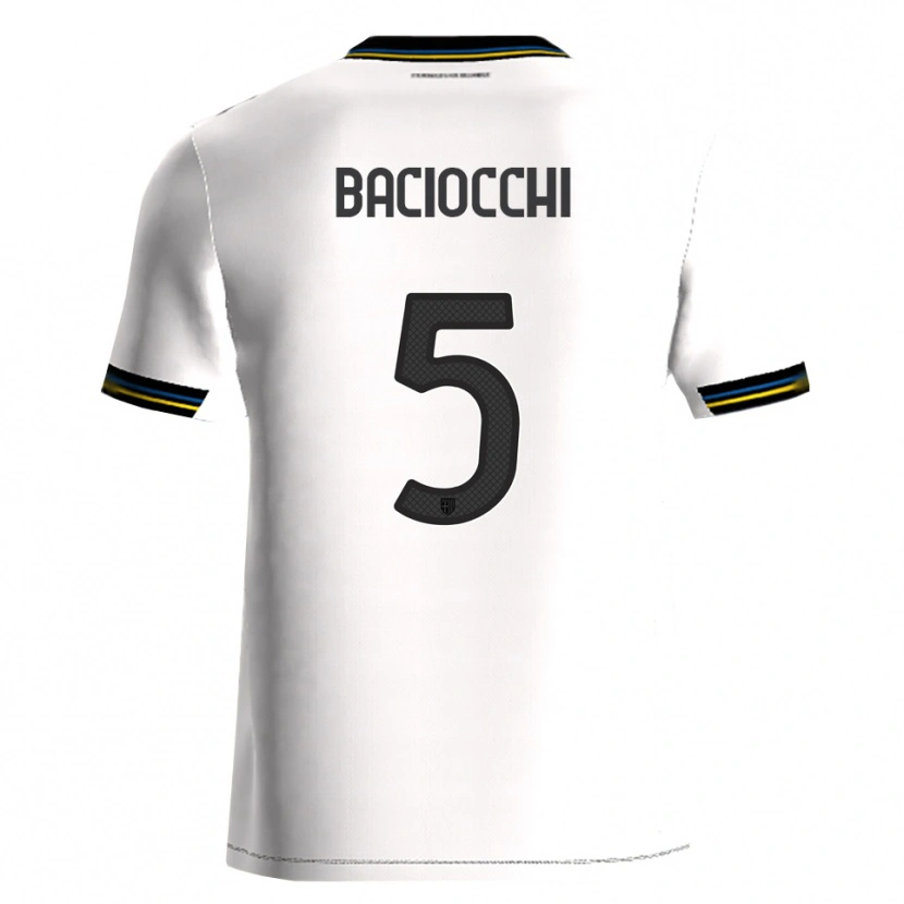 Danxen Barn Giulio Baciocchi #5 Vit Svart Hemmatröja Matchtröjor 2025/26 Tröjor T-Tröja
