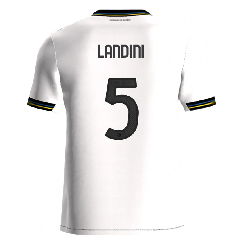 Danxen Barn Simone Landini #5 Vit Svart Hemmatröja Matchtröjor 2025/26 Tröjor T-Tröja