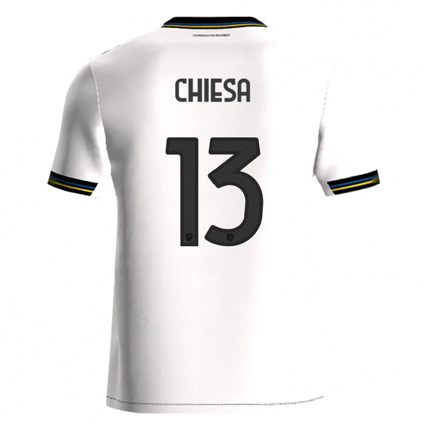 Danxen Barn Riccardo Chiesa #13 Vit Svart Hemmatröja Matchtröjor 2025/26 Tröjor T-Tröja