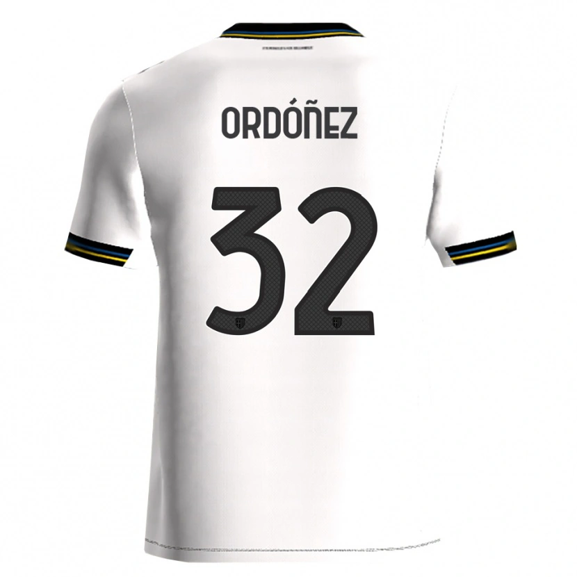 Danxen Barn Christian Ordóñez #32 Vit Svart Hemmatröja Matchtröjor 2025/26 Tröjor T-Tröja