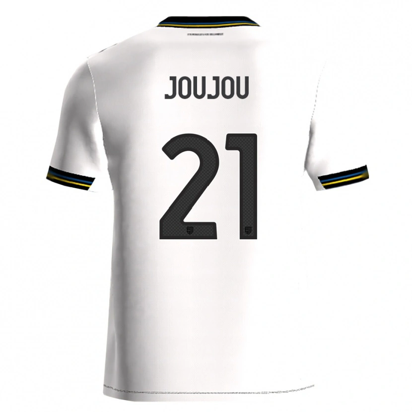 Danxen Barn Antoine Joujou #21 Vit Svart Hemmatröja Matchtröjor 2025/26 Tröjor T-Tröja