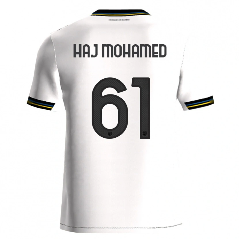 Danxen Barn Anas Haj Mohamed #61 Vit Svart Hemmatröja Matchtröjor 2025/26 Tröjor T-Tröja