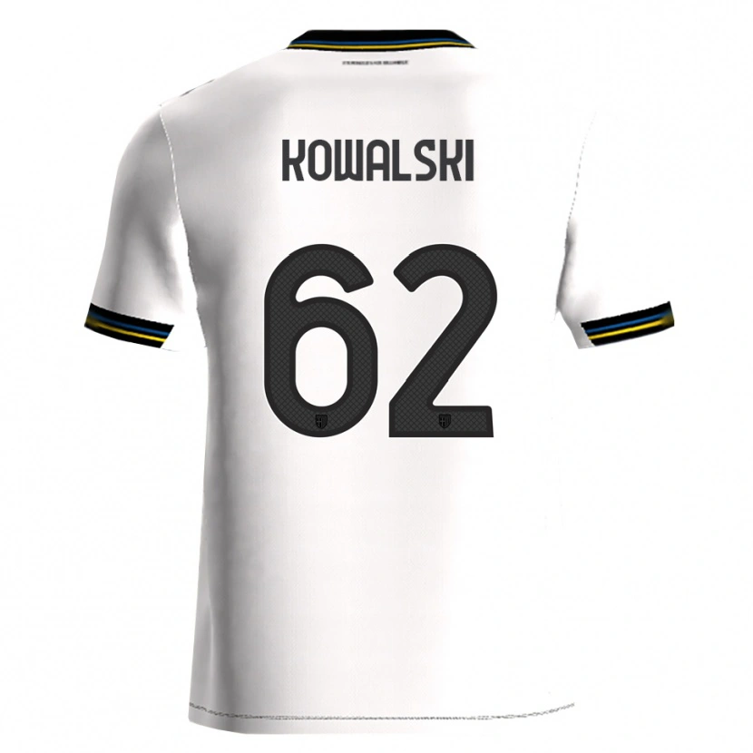 Danxen Barn Mateusz Kowalski #62 Vit Svart Hemmatröja Matchtröjor 2025/26 Tröjor T-Tröja