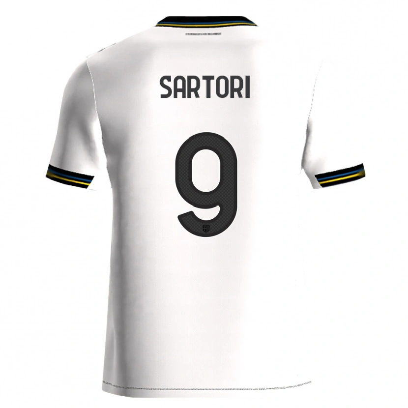 Danxen Barn Francesco Sartori #9 Vit Svart Hemmatröja Matchtröjor 2025/26 Tröjor T-Tröja