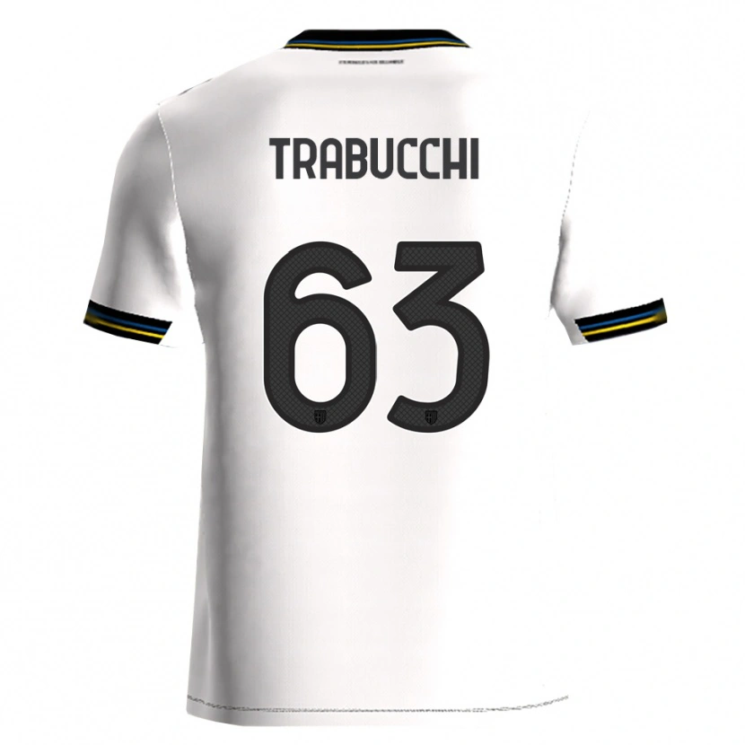 Danxen Barn Nicolas Trabucchi #63 Vit Svart Hemmatröja Matchtröjor 2025/26 Tröjor T-Tröja