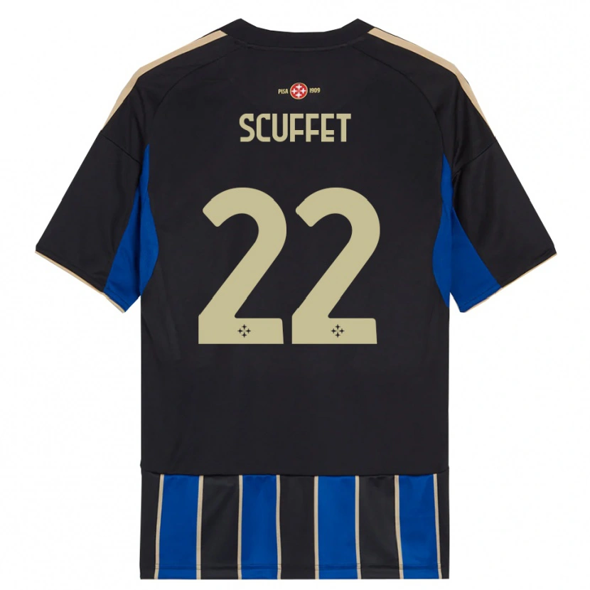 Danxen Barn Simone Scuffet #22 Svart Blå Hemmatröja Matchtröjor 2025/26 Tröjor T-Tröja