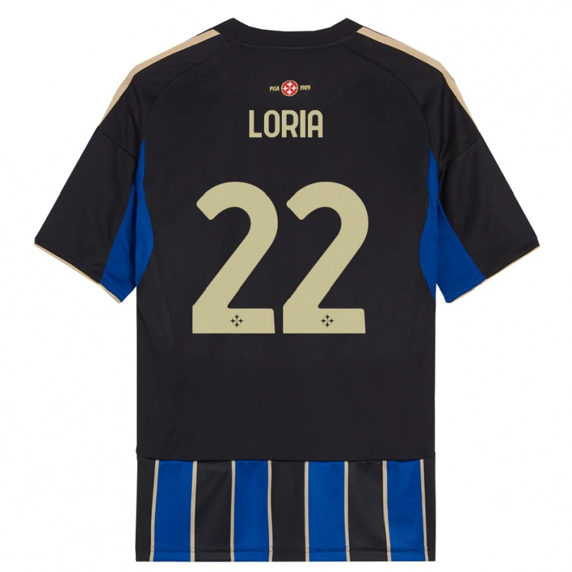 Danxen Barn Leonardo Loria #22 Svart Blå Hemmatröja Matchtröjor 2025/26 Tröjor T-Tröja