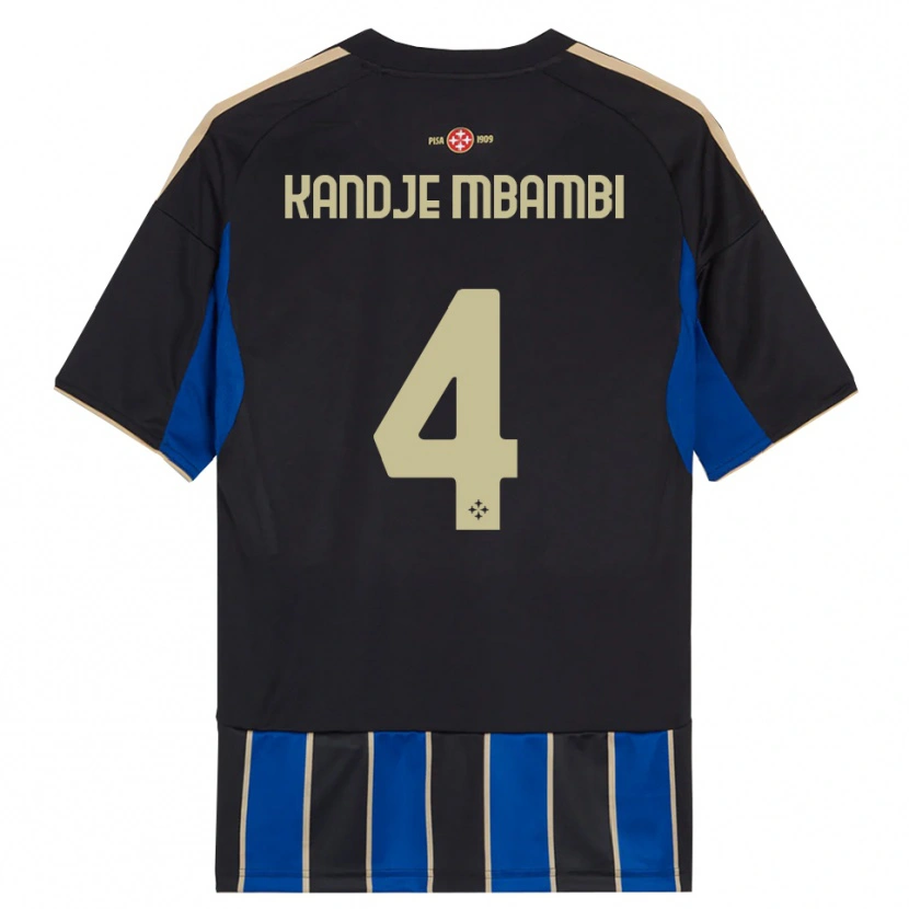 Danxen Barn Jeremy Kandje Mbambi #4 Svart Blå Hemmatröja Matchtröjor 2025/26 Tröjor T-Tröja
