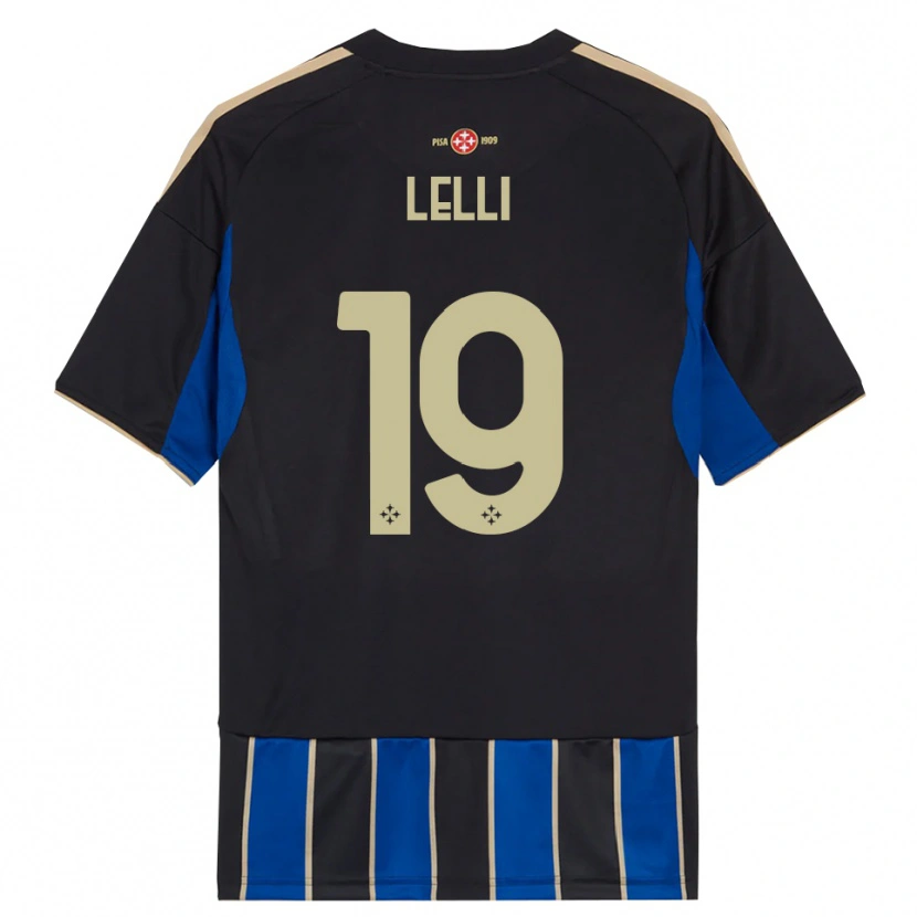 Danxen Barn Roberto Lelli #19 Svart Blå Hemmatröja Matchtröjor 2025/26 Tröjor T-Tröja