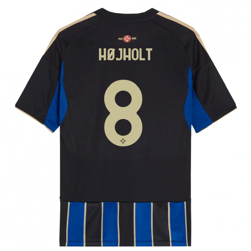 Danxen Barn Malthe Højholt #8 Svart Blå Hemmatröja Matchtröjor 2025/26 Tröjor T-Tröja