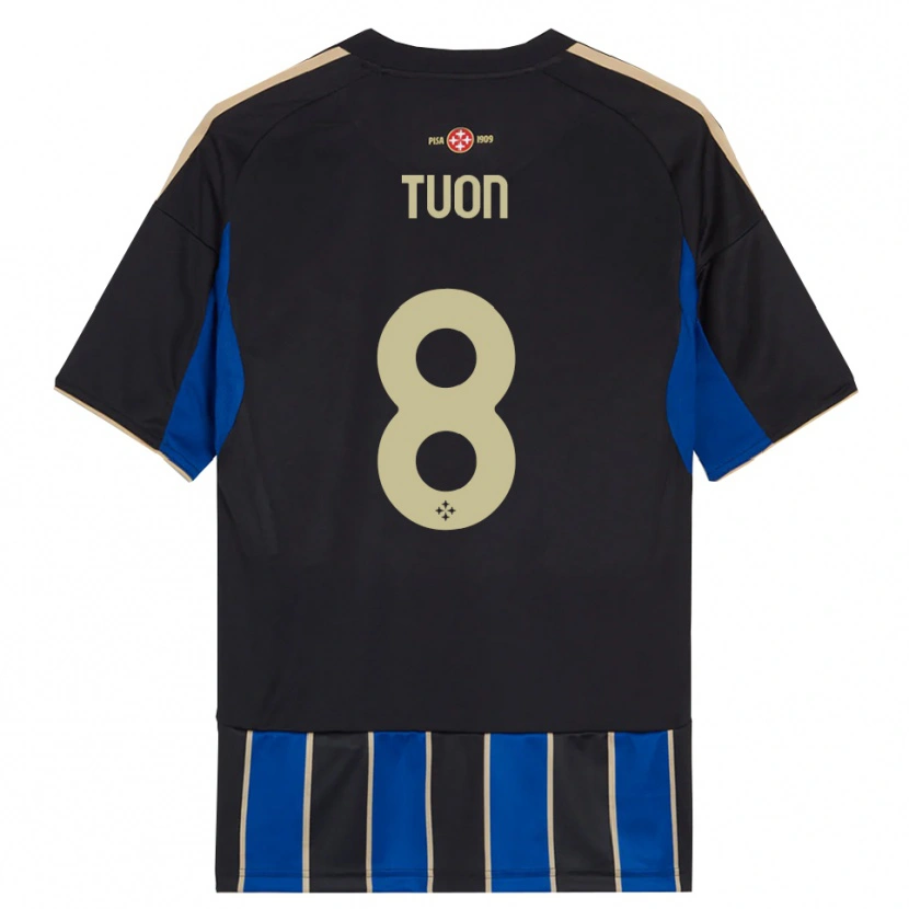 Danxen Barn Nicola Tuon #8 Svart Blå Hemmatröja Matchtröjor 2025/26 Tröjor T-Tröja