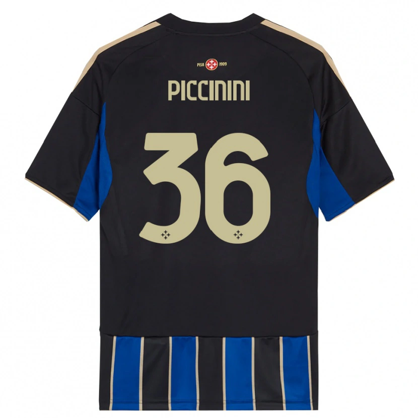 Danxen Barn Gabriele Piccinini #36 Svart Blå Hemmatröja Matchtröjor 2025/26 Tröjor T-Tröja