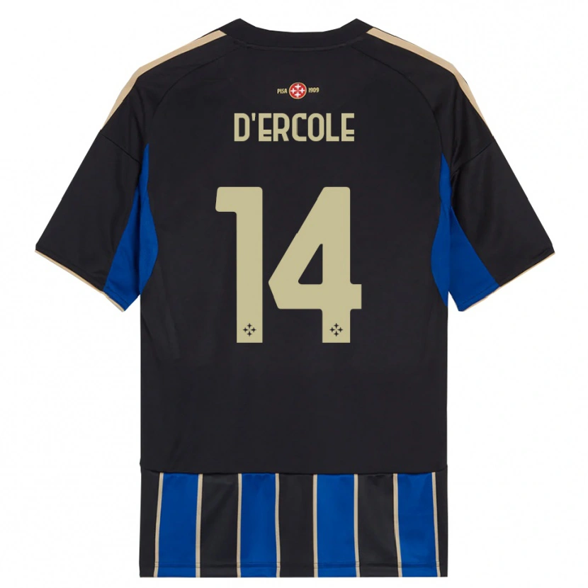 Danxen Barn Enrico D'ercole #14 Svart Blå Hemmatröja Matchtröjor 2025/26 Tröjor T-Tröja