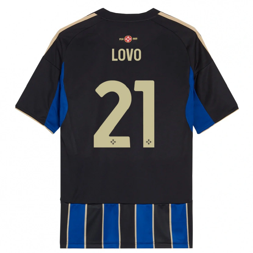 Danxen Barn Christian Lovo #21 Svart Blå Hemmatröja Matchtröjor 2025/26 Tröjor T-Tröja