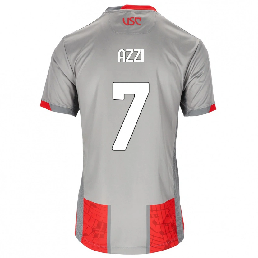 Danxen Barn Paulo Azzi #7 Röd Grå Hemmatröja Matchtröjor 2025/26 Tröjor T-Tröja