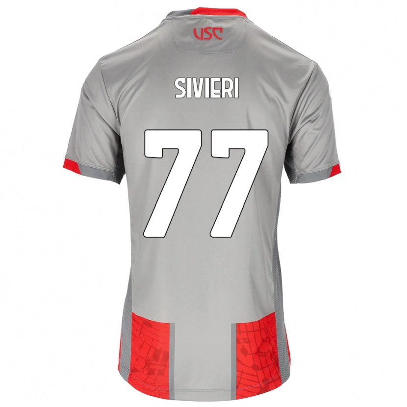 Danxen Barn Lorenzo Sivieri #77 Röd Grå Hemmatröja Matchtröjor 2025/26 Tröjor T-Tröja