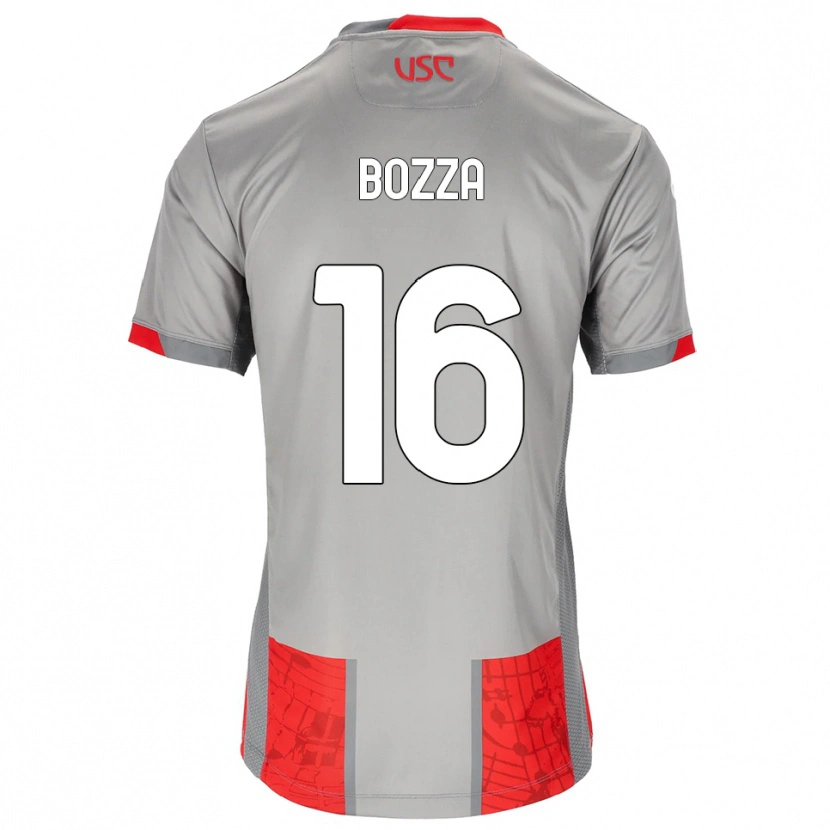 Danxen Barn Mattia Bozza #16 Röd Grå Hemmatröja Matchtröjor 2025/26 Tröjor T-Tröja
