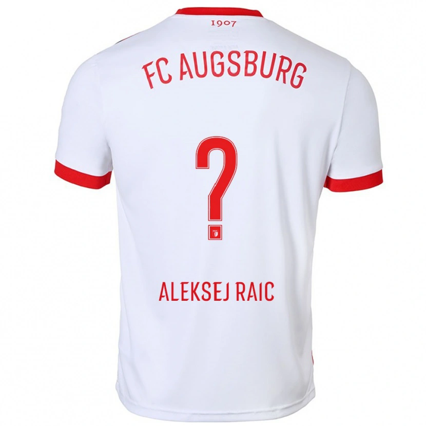 Danxen Barn Neven Aleksej Raic #0 Vit Röd Hemmatröja Matchtröjor 2025/26 Tröjor T-Tröja