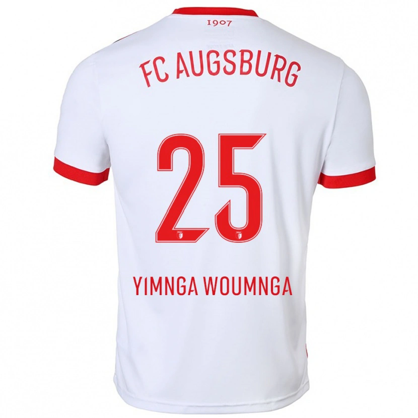 Danxen Barn Batkam Yimnga Woumnga #25 Vit Röd Hemmatröja Matchtröjor 2025/26 Tröjor T-Tröja