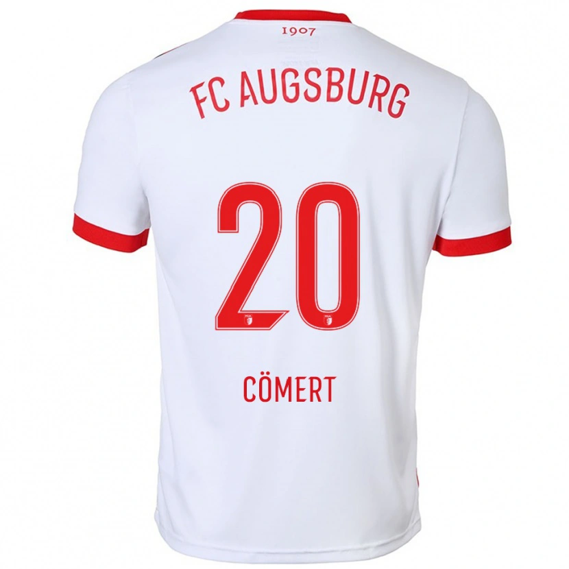 Danxen Barn Devin Cömert #20 Vit Röd Hemmatröja Matchtröjor 2025/26 Tröjor T-Tröja