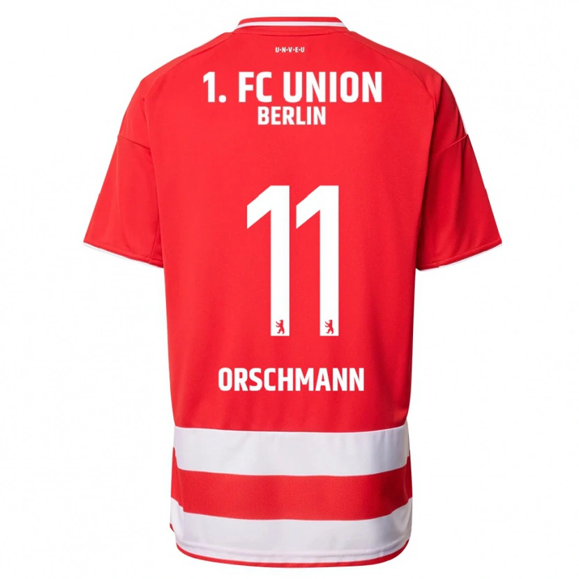 Danxen Barn Dina Orschmann #11 Röd Vit Hemmatröja Matchtröjor 2025/26 Tröjor T-Tröja