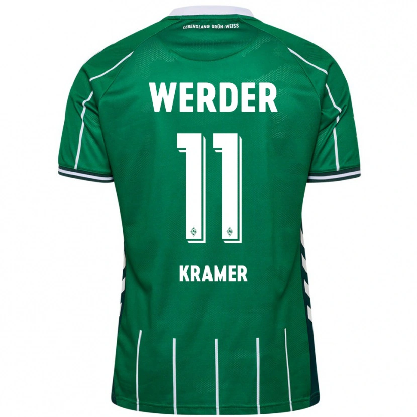 Danxen Barn Levi-Marinus Kramer #11 Grön Vit Hemmatröja Matchtröjor 2025/26 Tröjor T-Tröja