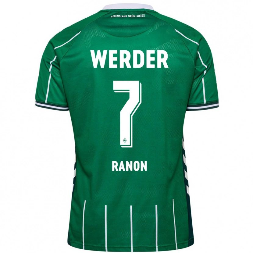 Danxen Barn Yuval Ranon #7 Grön Vit Hemmatröja Matchtröjor 2025/26 Tröjor T-Tröja