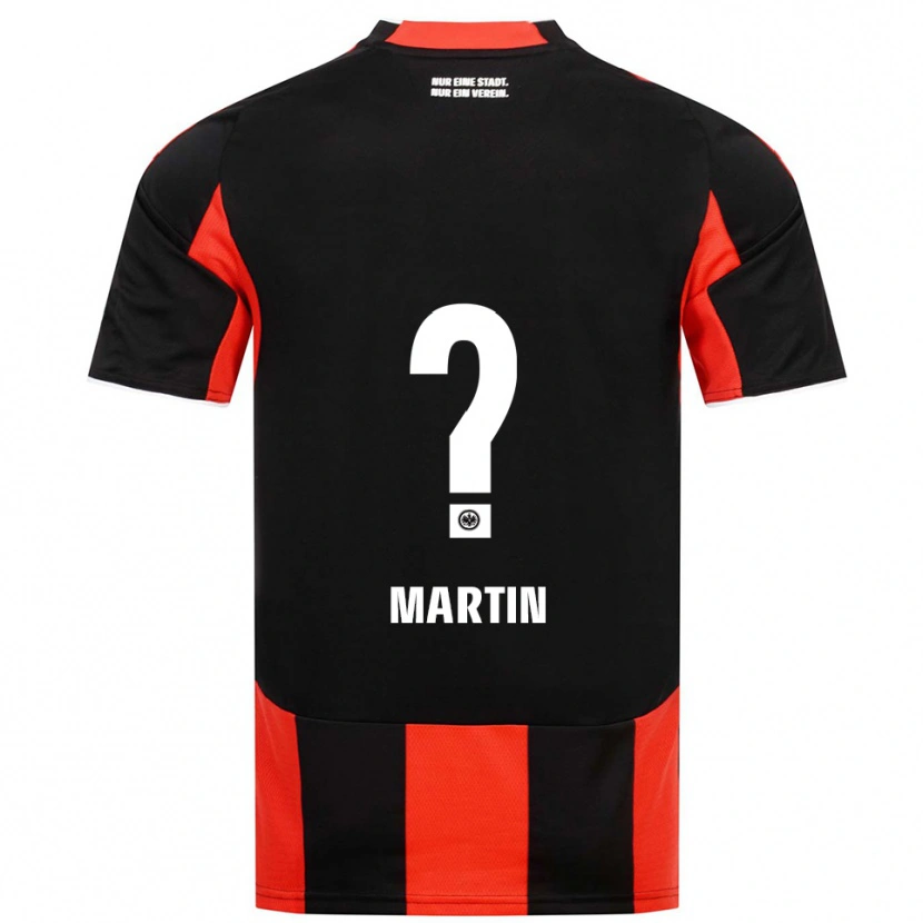 Danxen Barn Maxim Martin #0 Svart Röd Hemmatröja Matchtröjor 2025/26 Tröjor T-Tröja